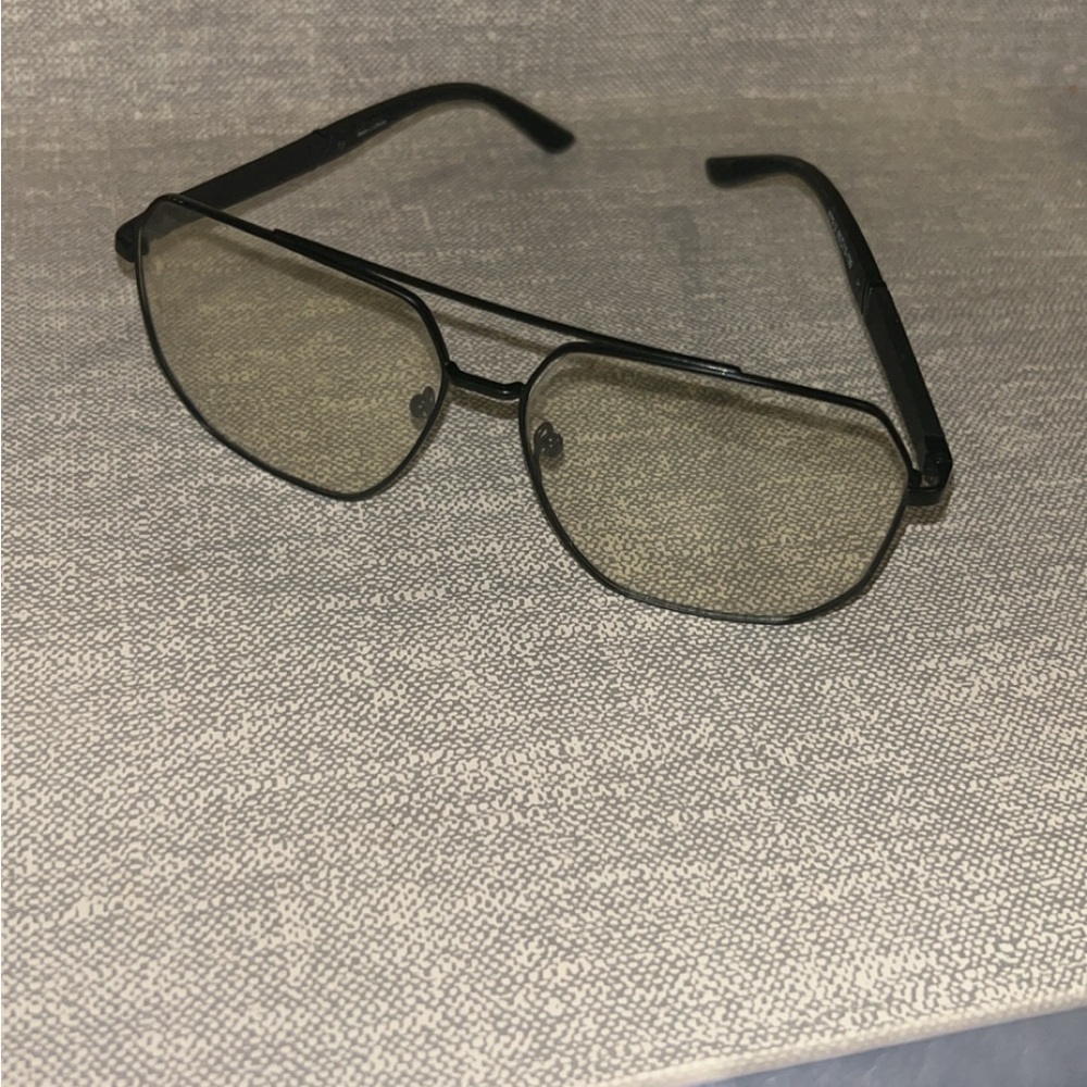 black aviator sunglasses with yellow lenses #aviator #sunglasses